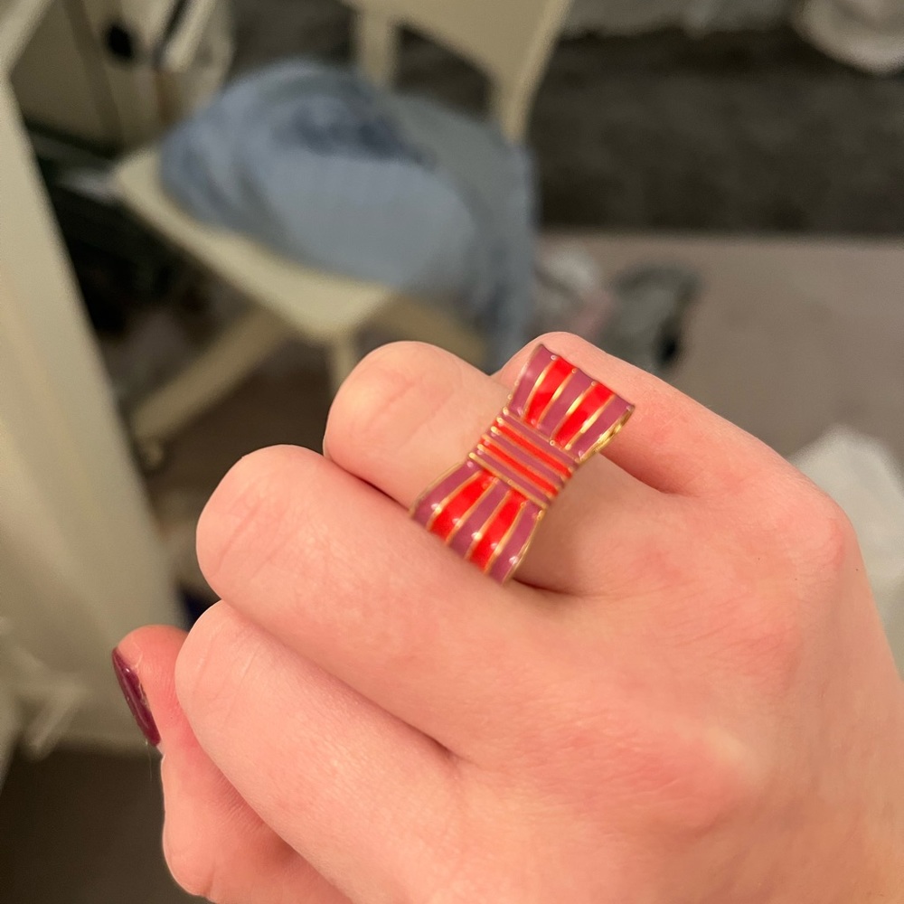 Striped Coach Ring